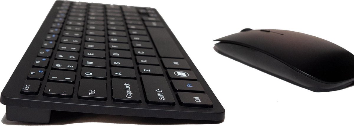 Ultra-Slim 2.4G draadloos toetsenbord en muis | Zwart | VTV