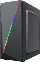 CoolBox Caja Gaming RGB DeepAbyss Tower Zwart, Transparant