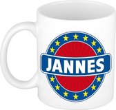 Jannes naam koffie mok / beker 300 ml  - namen mokken
