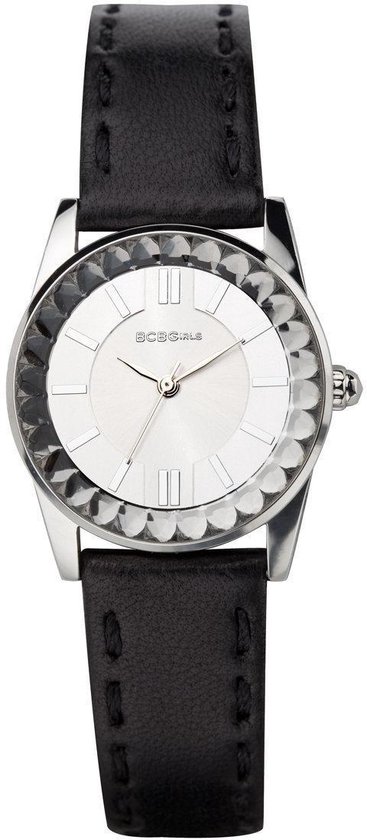 BCBG Accented Cool Contrast GL2013 Horloge - Leather - Black - Ø 28 mm