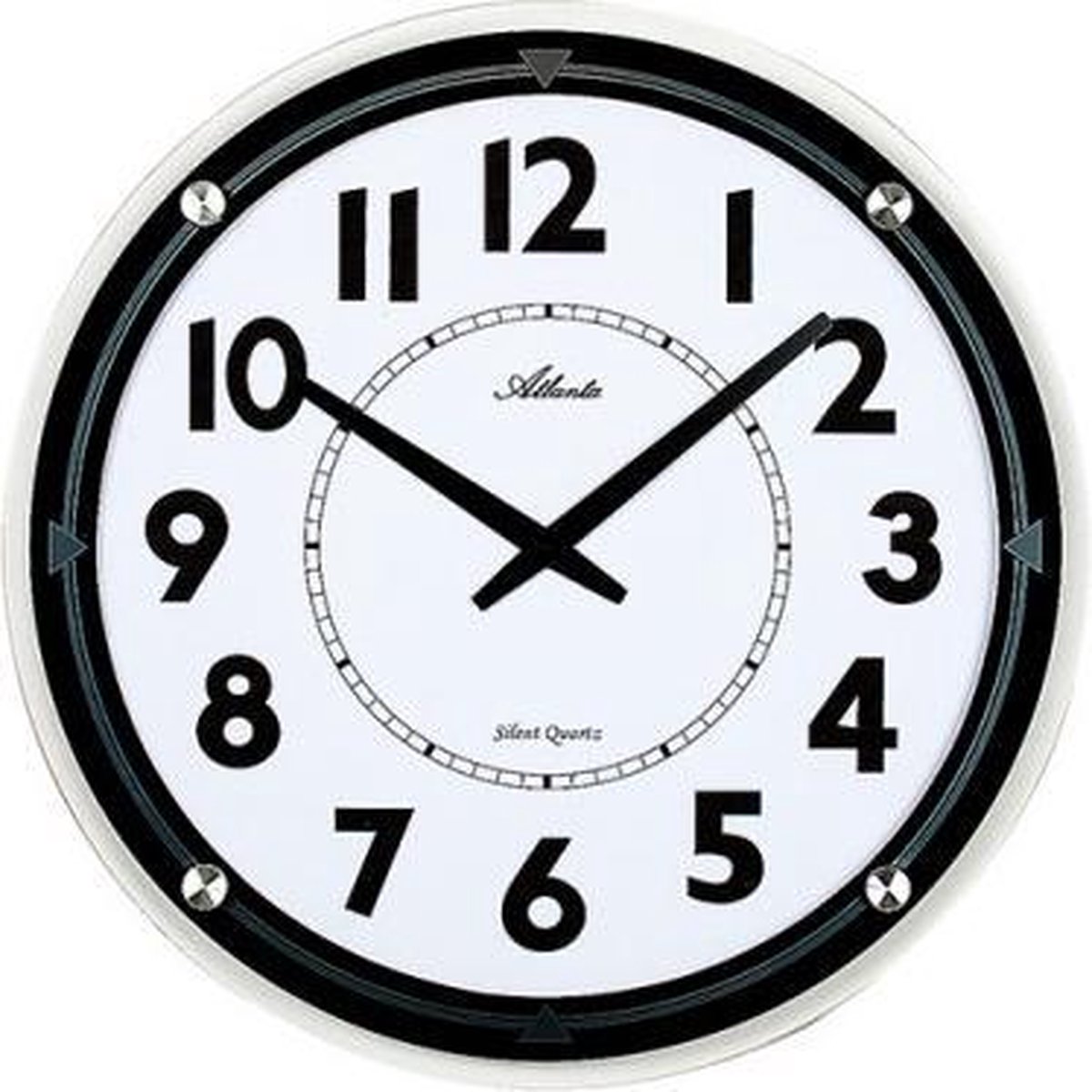 Wandklok BLACK XXL Modern Design