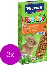 Vitakraft Rabbit Kracker - Snack Lapin - 3 x Miel