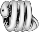 Quiges - 925 - Zilveren - Bedels -Sterling zilver - Beads - Slang Kraal Charm - Geschikt – voor - alle bekende merken - Armband Z009