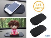 1+1 Gratis Auto Anti Slip Mat Sticky Pad - Dashboard Anti-slip Grip Matje - Autohouder Smartphone Telefoon Munten Houder - Antislipmat Zwart