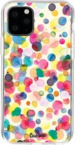 Casetastic Apple iPhone 11 Pro Hoesje - Softcover Hoesje met Design - Watercolor Confetti Print