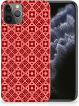 Geschikt voor iPhone 11 Pro TPU bumper Batik Red