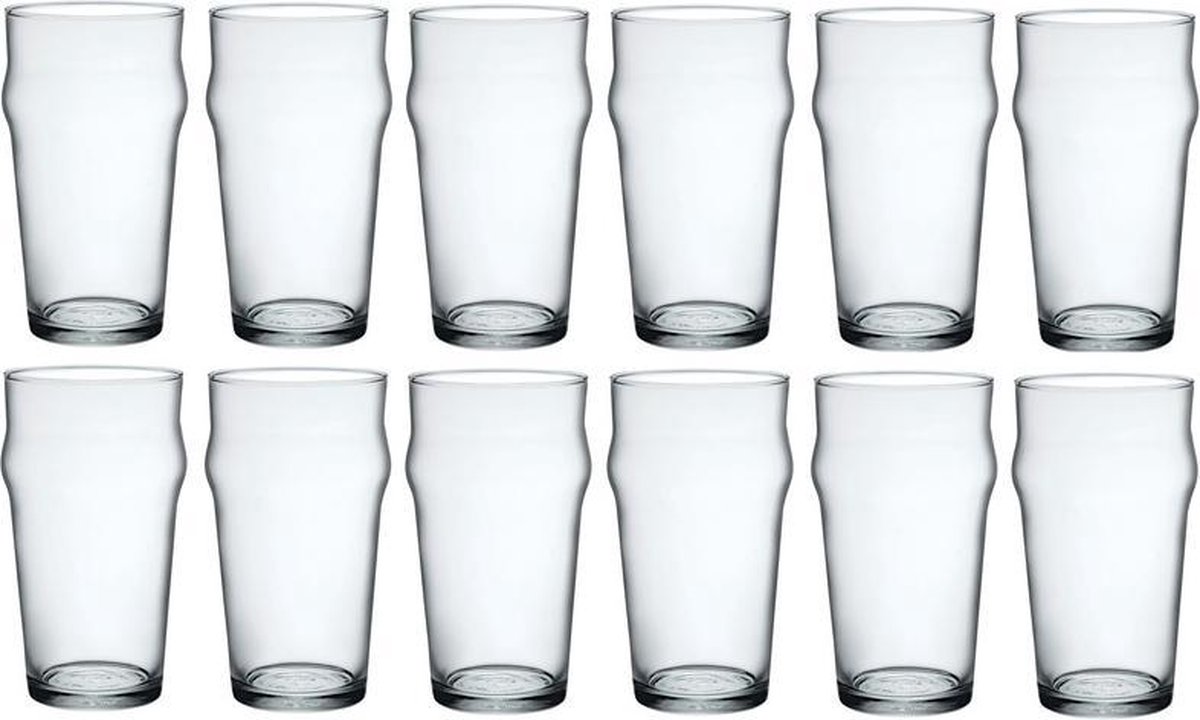 stikstof Gebakjes Zachte voeten 12x Bierglazen/Engelse/Britse pinten 580 ml - Bierpinten/Bierglazen 12  stuks | bol.com