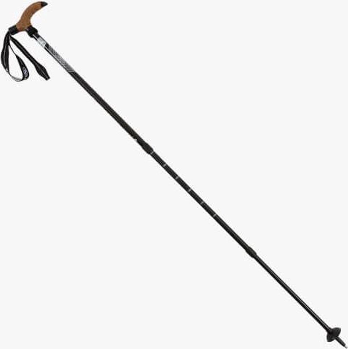 Highlander wandelstok (enkel) Isle of Arran - T-stijl kurk grip -Zwart