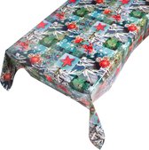 Tafelzeil Xmas Nature -  140 x 400 cm - Multi tafellaken - Tafelkleed plastic - Voor buiten en binnen - Verschillende maten - Geleverd in een koker