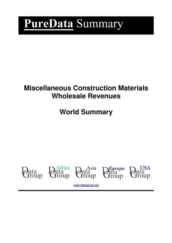 PureData World Summary 1305 - Miscellaneous Construction Mat ... - cover
