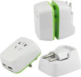 Homeplace Worldwide Universal International Travel Adapter With 2 USB Smart Charging Ports