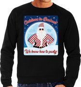 Foute Kersttrui / sweater - Christmas in Brabant we know how to party - zwart voor heren - kerstkleding / kerst outfit 2XL (56)