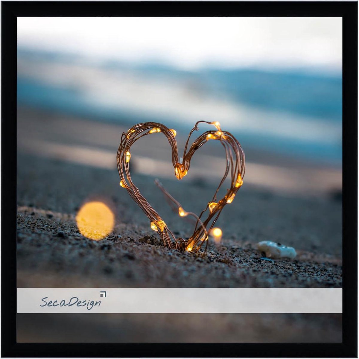 Fotolijst - SecaDesign Luca - 13x13 cm fotomaat - Zwart