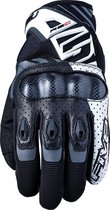 Five RS-C Black White Motorcycle Gloves M