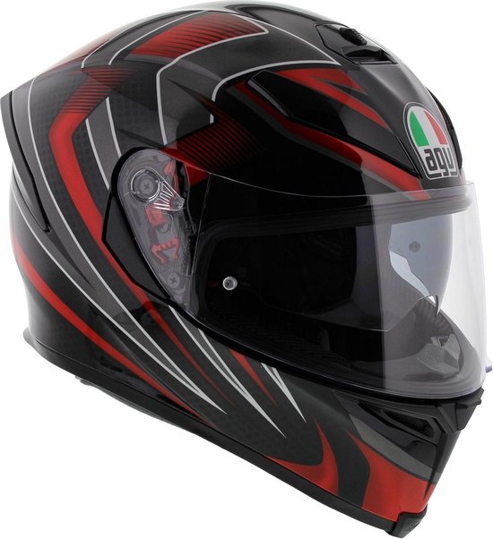 Agv K-5 S Hurricane 2.0 Zwart Rood Integraalhelm - Motorhelm - Maat S |  bol.com
