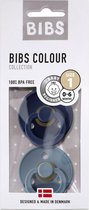 0-6M Set van 2 Fopspenen Bibs - Deep Space/Petrol