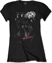 Blondie - Leather Girl Dames T-shirt - L - Zwart