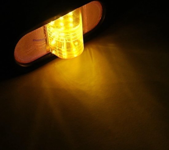 24 V Gele LED Auto Achterzijde Markeringslichten Indicator Lamp voor Truck  Boot Tailer... | bol.com
