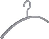 De Kledinghanger Gigant - 4 x Garderobehanger Primus kunststof zilver, 45 cm