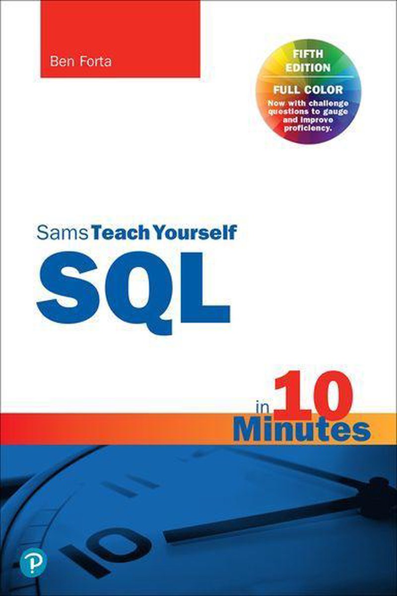 Omslag van Sams Teach Yourself - SQL in 10 Minutes a Day, Sams Teach Yourself