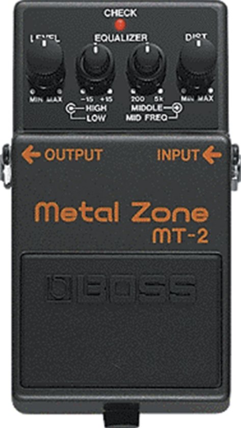 Pédale de distorsion métal Boss MT-2 Metal Zone | bol