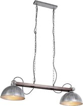 QAZQA hathi - Tafellamp - 2 lichts - L 1100 mm - Grijs
