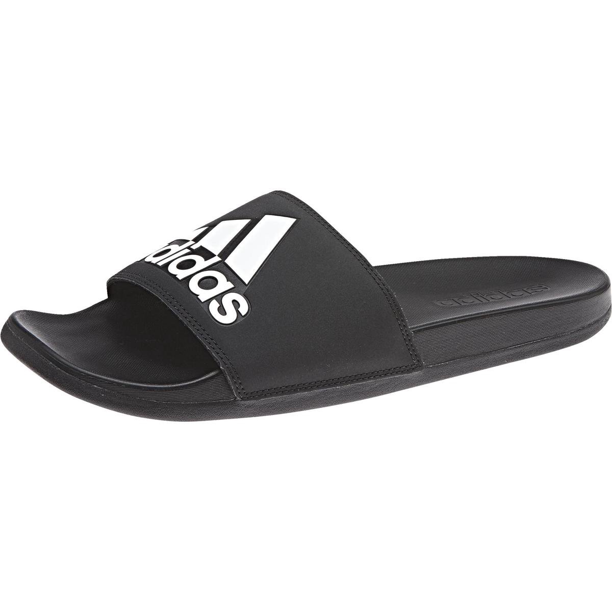 adidas Adilette Cloudfoam Plus slippers heren zwart/wit | bol.com