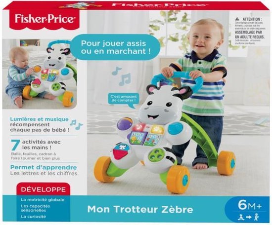 Product: Fisher-Price Loop Met Mij Zebra - Franstalig, van het merk Fisher-Price