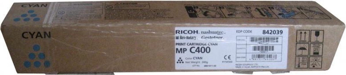 RICOH 841551 toner cyaan standard capacity 10.000 paginas 1-pack MPC400E