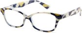 Leesbril Readloop Cauris-Blauw/Wit/Okergeel 2604-05-+3.50 +3.50