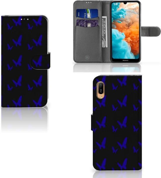 Huawei Y6 (2019) Telefoon Hoesje Vlinder Patroon