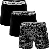 Muchachomalo - Heren - 3-Pack Bamo Boxershorts - Zwart - XXL