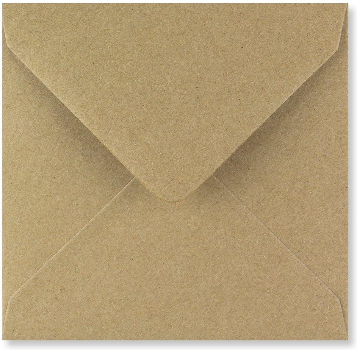 circulatie barrière geroosterd brood Kraft vierkante enveloppen 14 x 14 cm 100 stuks | bol.com