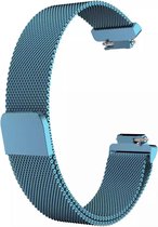 Fitbit Inspire (HR) Luxe Milanees bandje |Licht Blauw / Light Blue| Premium kwaliteit | Maat: S/M | RVS |TrendParts