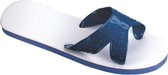 Beco Badslippers X-band Blauw/wit Maat 34/35