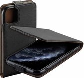 iPhone 11 Pro Max Hoesje - PU Leder Flip Case Hoesje Zwart