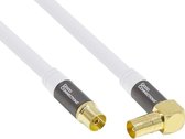 Alcasa GC-M2067 coax-kabel 10 m IEC/Koax RG-6/U Wit