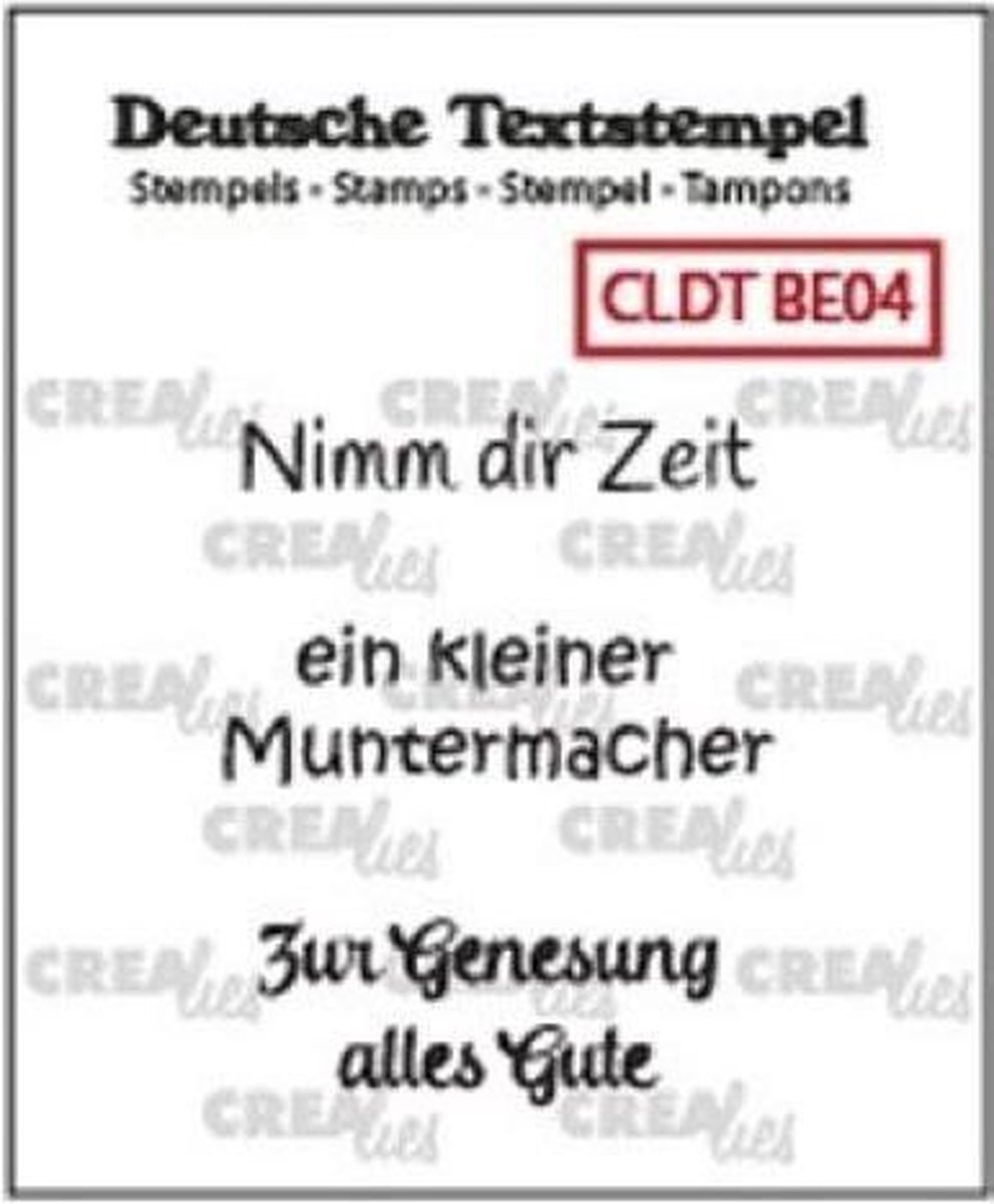 Crealies • Deutsche Text & So stempel Besserung 04 - 1 stuk