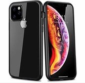 geschikt voor Apple iPhone 11 Pro Max metallic bumper case - zwart