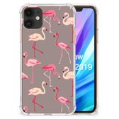 Geschikt voor iPhone 11 Case Anti-shock Flamingo