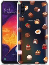 Galaxy A50 Hoesje Chocolates - Designed by Cazy