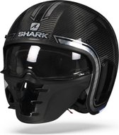 Shark S-Drak CarbonCarbon Chrome Zilver DusJethelm - Motorhelm - Maat S