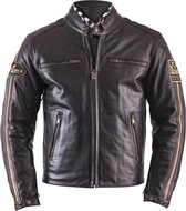 Helstons ACE Fender Brown Leather Motorcycle Jacket 2XL