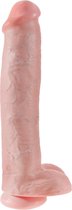 King Cock Gode Cock with Balls 15'' Beige