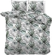 Dreamhouse Flanel Botanical  - Dekbedovertrekset - Lits-Jumeaux - 240x200/220 + 2 kussenslopen 60x70 - Groen