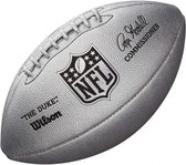 Ballon de football américain Wilson Nfl Duke Metallic Edition - Argent - Incl. Mamelon d'aiguille