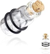 12 mm no-flared plug cork bottle ©LMPiercings