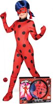 VIVING COSTUMES / JUINSA - Ladybug Miraculous kostuum voor kinderen - 128 - 134 (6 - 8 jaar)