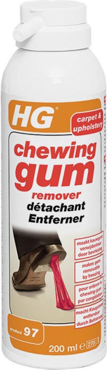 HG - Vloeren - Kauwgom Verwijderaar - Product 97 - Bevriest kauwgom - 200 ml - 1 stuk