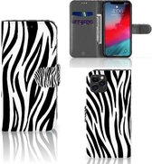 iPhone 11 Pro Telefoonhoesje met Pasjes Zebra